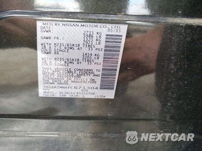 Zdjęcie 13 z 13 samochodu: 2015 NISSAN PATHFINDER SV VIN:5N1AR2MNXFC671304 - miniatura