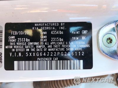Zdjęcie 12 z 12 samochodu: 2023 KIA K5 GT LINE VIN:5XXG64J22PG206112 - miniatura