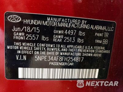 Zdjęcie 12 z 12 samochodu: 2015 HYUNDAI SONATA LIMITED VIN:5NPE34AF8FH254817 - miniatura