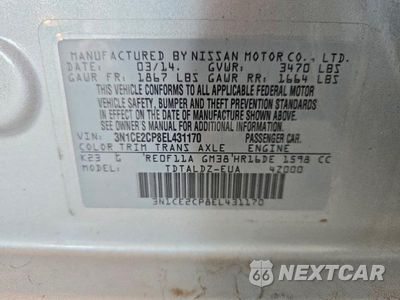 Zdjęcie 12 z 12 samochodu: 2014 NISSAN VERSA NOTE SV VIN:3N1CE2CP8EL431170 - miniatura