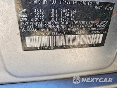 Zdjęcie 12 z 12 samochodu: 2016 SUBARU LEGACY 2.5I VIN:4S3BNBA60G3046610 - miniatura