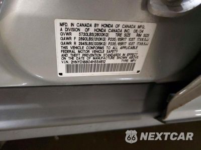 Zdjęcie 13 z 13 samochodu: 2004 ACURA MDX TOURING VIN:2HNYD18804H554612 - miniatura