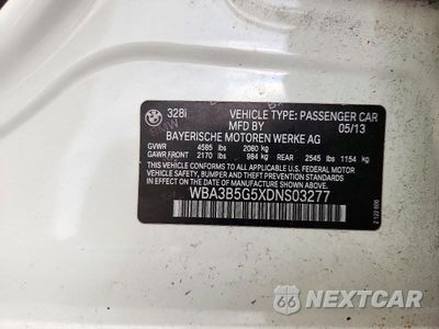 Zdjęcie 12 z 12 samochodu: 2013 BMW 328 I VIN:WBA3B5G5XDNS03277 - miniatura