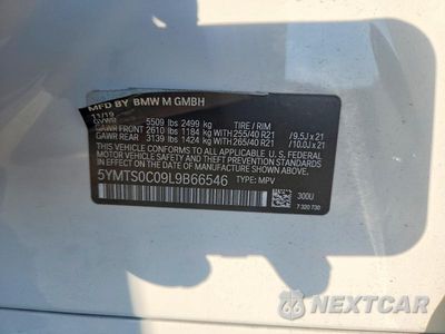 Zdjęcie 13 z 13 samochodu: 2020 BMW X3 M COMPETITION VIN:5YMTS0C09L9B66546 - miniatura