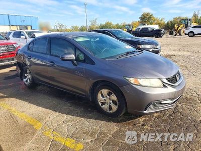Czwarte zdjęcie samochodu z boku: 2014 HONDA CIVIC LX VIN:19XFB2F5XEE019642 - miniatura