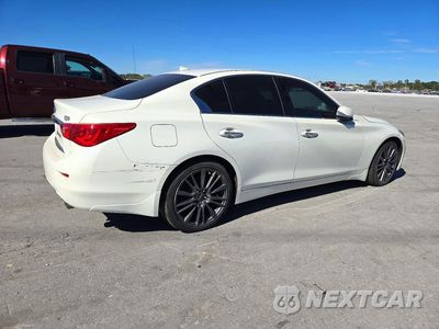 Trzecie zdjęcie samochodu z tyłu: 2016 INFINITI Q50 3.0T PREMIUM VIN:JN1EV7AR3GM345025 - miniatura