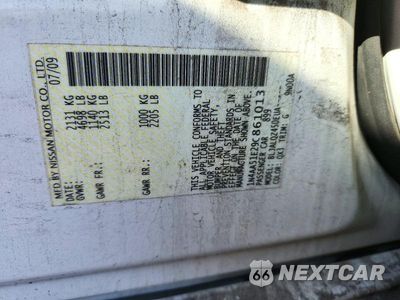 Zdjęcie 12 z 12 samochodu: 2009 NISSAN MAXIMA 3.5 S VIN:1N4AA51E29C861013 - miniatura