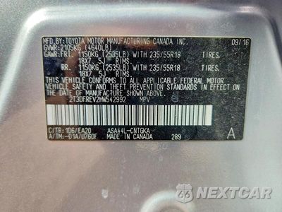 Zdjęcie 14 z 14 samochodu: 2017 TOYOTA RAV4 PLATINUM VIN:2T3DFREV2HW542992 - miniatura