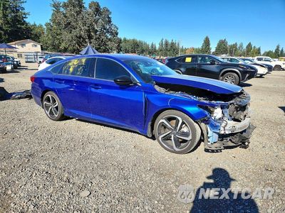 Czwarte zdjęcie samochodu z boku: 2022 HONDA ACCORD SPORT VIN:1HGCV1F3XNA083686 - miniatura