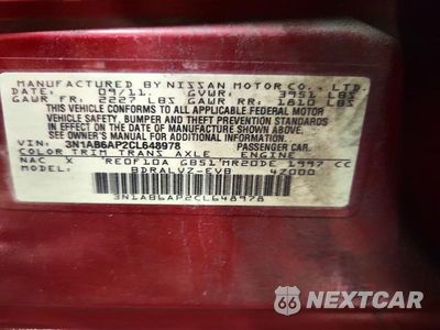 Zdjęcie 13 z 13 samochodu: 2012 NISSAN SENTRA 2.0 VIN:3N1AB6AP2CL648978 - miniatura