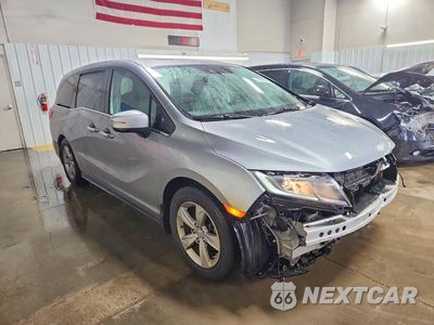 Czwarte zdjęcie samochodu z boku: 2019 HONDA ODYSSEY EXL VIN:5FNRL6H75KB129889 - miniatura