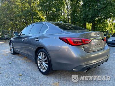 Trzecie zdjęcie samochodu z tyłu: 2018 INFINITI Q50 3.0T LUXE VIN:JN1EV7ARXJM442262 - miniatura