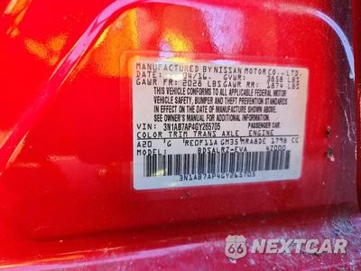Zdjęcie 12 z 12 samochodu: 2016 NISSAN SENTRA SR VIN:3N1AB7AP4GY265705 - miniatura