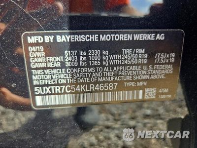 Zdjęcie 13 z 13 samochodu: 2019 BMW X3 SDRIVE30I VIN:5UXTR7C54KLR46587 - miniatura
