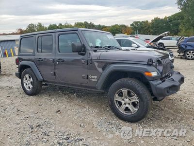 Czwarte zdjęcie samochodu z boku: 2020 JEEP WRANGLER UNLIMITED SPORT VIN:1C4HJXDN1LW275599 - miniatura