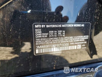 Zdjęcie 12 z 12 samochodu: 2023 BMW 330I VIN:3MW69FF06P8D19300 - miniatura