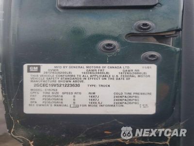 Zdjęcie 13 z 13 samochodu: 2002 CHEVROLET SILVERADO C1500 VIN:2GCEC19V521223630 - miniatura