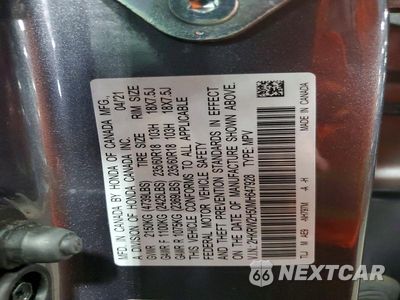 Zdjęcie 13 z 13 samochodu: 2021 HONDA CR-V EX VIN:2HKRW2H50MH647928 - miniatura