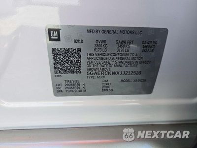 Zdjęcie 13 z 13 samochodu: 2018 BUICK ENCLAVE PREMIUM VIN:5GAERCKWXJJ212528 - miniatura