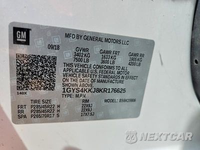 Zdjęcie 14 z 14 samochodu: 2019 CADILLAC ESCALADE ESV PLATINUM VIN:1GYS4KKJ8KR176625 - miniatura