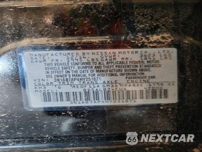 Zdjęcie 12 z 12 samochodu: 2017 NISSAN SENTRA S VIN:3N1AB7AP4HY251871 - miniatura