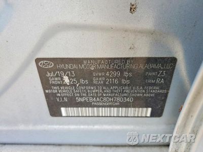 Zdjęcie 12 z 12 samochodu: 2013 HYUNDAI SONATA GLS VIN:5NPEB4AC8DH780340 - miniatura