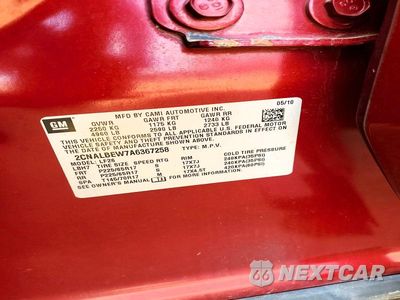 Zdjęcie 13 z 13 samochodu: 2010 CHEVROLET EQUINOX LS VIN:2CNALBEW7A6367258 - miniatura