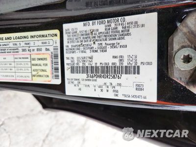 Zdjęcie 12 z 12 samochodu: 2013 FORD FUSION SE VIN:3FA6P0HR4DR258767 - miniatura