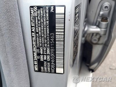 Zdjęcie 12 z 12 samochodu: 2000 MERCEDES-BENZ E 320 VIN:WDBJH65JXYB115463 - miniatura