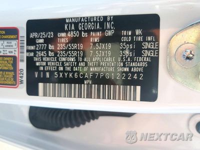 Zdjęcie 13 z 13 samochodu: 2023 KIA SPORTAGE X LINE VIN:5XYK6CAF7PG122242 - miniatura