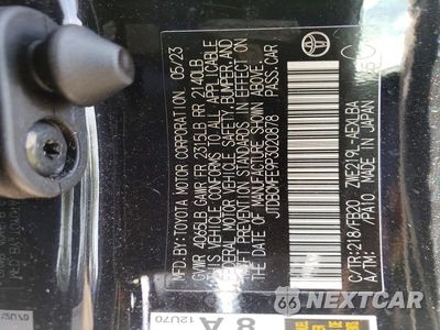 Zdjęcie 12 z 12 samochodu: 2023 TOYOTA COROLLA HYBRID LE VIN:JTDBCMFE9P3020878 - miniatura