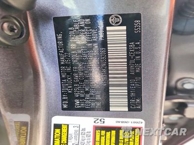 Zdjęcie 12 z 12 samochodu: 2022 TOYOTA CAMRY HYBRID SE VIN:4T1G31AK2NU592069 - miniatura