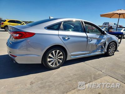 Trzecie zdjęcie samochodu z tyłu: 2017 HYUNDAI SONATA SPORT VIN:5NPE34AF0HH518079 - miniatura