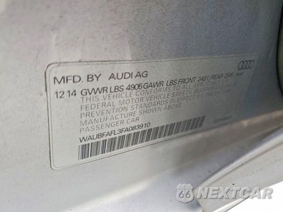 Zdjęcie 12 z 12 samochodu: 2015 AUDI A4 PREMIUM VIN:WAUBFAFL3FA083910 - miniatura