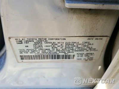 Zdjęcie 13 z 13 samochodu: 2004 TOYOTA RAV4 BASE VIN:JTEHD20V540030093 - miniatura