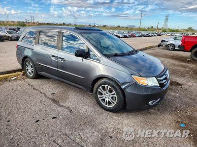 Czwarte zdjęcie samochodu z boku: 2013 HONDA ODYSSEY EXL VIN:5FNRL5H64DB060570 - miniatura