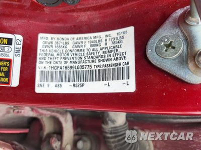 Zdjęcie 13 z 13 samochodu: 2009 HONDA CIVIC LX VIN:1HGFA16599L005775 - miniatura