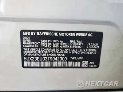 Zdjęcie 13 z 13 samochodu: 2026 BMW X5 XDRIVE40I VIN:5UX23EU03T9042300 - miniatura