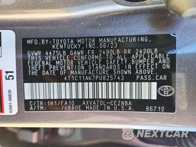 Zdjęcie 12 z 12 samochodu: 2023 TOYOTA CAMRY LE VIN:4T1C11AK7PU825743 - miniatura