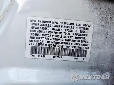 Zdjęcie 12 z 12 samochodu: 2013 ACURA ILX 20 TECH VIN:19VDE1F78DE005059 - miniatura