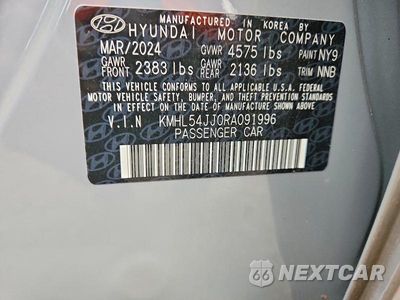 Zdjęcie 12 z 12 samochodu: 2024 HYUNDAI SONATA HYBRID LIMITED VIN:KMHL54JJ0RA091996 - miniatura