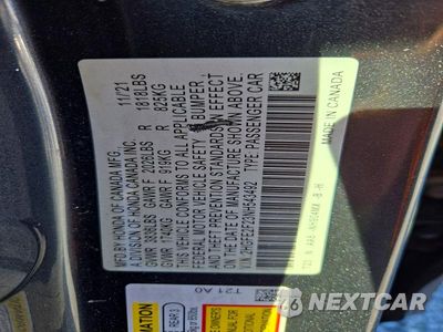 Zdjęcie 12 z 12 samochodu: 2022 HONDA CIVIC SPORT VIN:2HGFE2F23NH543492 - miniatura