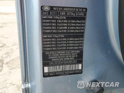 Zdjęcie 13 z 13 samochodu: 2011 LAND ROVER RANGE ROVER SPORT HSE VIN:SALSF2D41BA285393 - miniatura