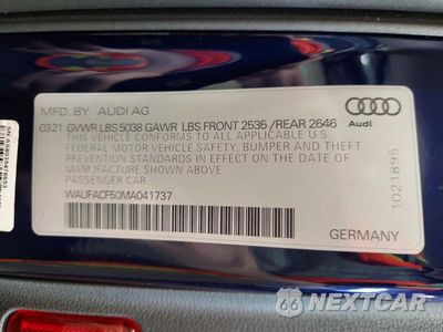 Zdjęcie 12 z 12 samochodu: 2021 AUDI A5 PREMIUM PLUS 45 VIN:WAUFACF50MA041737 - miniatura