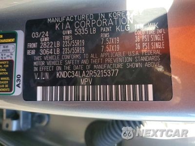 Zdjęcie 13 z 13 samochodu: 2024 KIA EV6 WIND VIN:KNDC34LA2R5215377 - miniatura
