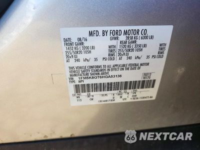Zdjęcie 13 z 13 samochodu: 2017 FORD EXPLORER SPORT VIN:1FM5K8GT6HGA53136 - miniatura