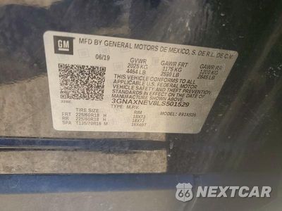 Zdjęcie 13 z 13 samochodu: 2020 CHEVROLET EQUINOX PREMIER VIN:3GNAXNEV8LS501529 - miniatura