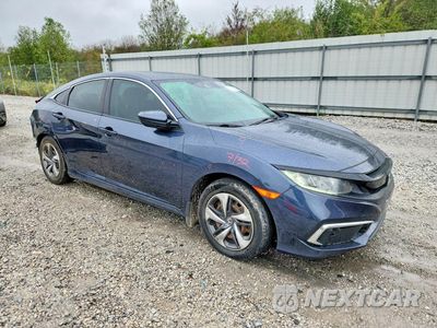 Czwarte zdjęcie samochodu z boku: 2021 HONDA CIVIC LX VIN:2HGFC2F61MH536967 - miniatura