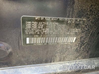 Zdjęcie 12 z 12 samochodu: 2011 SUBARU IMPREZA WRX STI VIN:JF1GV8J66BL512497 - miniatura