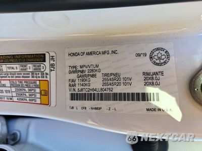Zdjęcie 13 z 13 samochodu: 2020 ACURA RDX A-SPEC VIN:5J8TC2H64LL804752 - miniatura